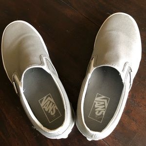 Vans Size 7.5 Light Grey